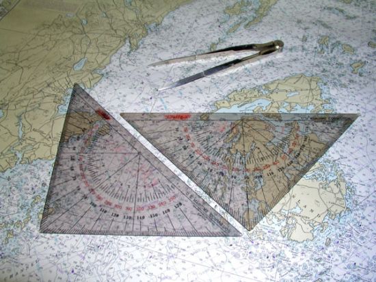 Navigation Triangles and Compasses