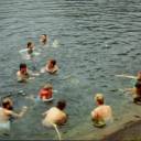 Swimming at Cassel Lake: On Redonda Is. (Teakern Arm)