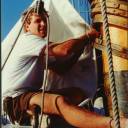 Time for new sails : On with the new... Lashing at Lasqueti