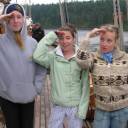 Kaitlin, Leslie and Courty: true sailors?