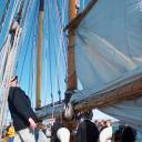 Raising the Sails: Skipper keeps a sharp eye on our progress