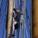 Colin: Everyday, all day, Colin and the main mast were inseparable