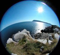 Fisheye view from Middle Head in Cape Bretton