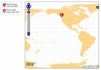 Sample recent vessel positions map